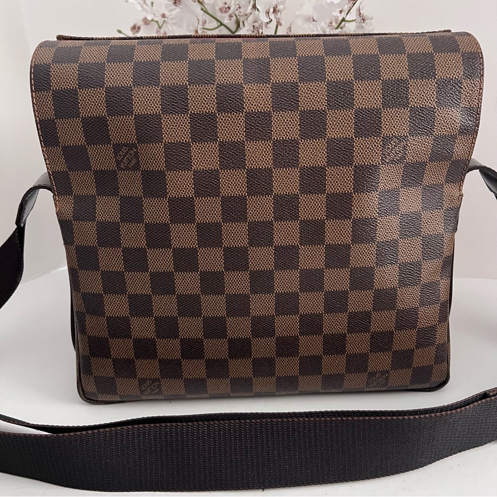 Authentic Louis Vuitton Damier Ebene Naviglio Crossbody/Messenger Bag